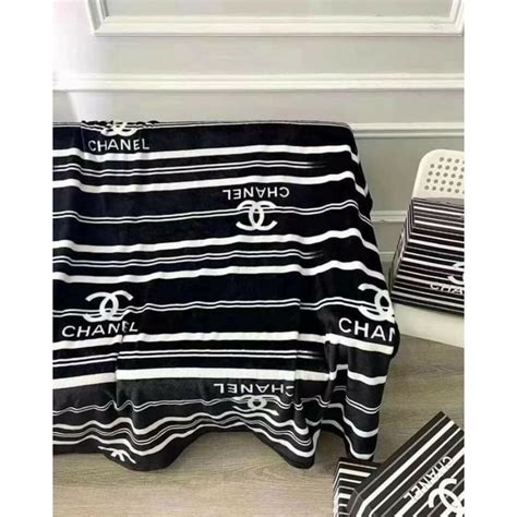 chanel traveling blanket|authentic chanel blanket.